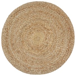 Pouf fait à la main Gris foncé 40 x 45 cm Jute  