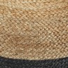 Pouf fait à la main Gris foncé 40 x 45 cm Jute  