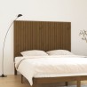 Tête de lit murale Marron miel 166x3x110 cm Bois massif de pin 