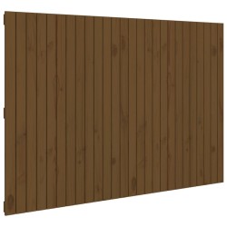Tête de lit murale Marron miel 166x3x110 cm Bois massif de pin 