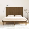 Tête de lit murale Marron miel 166x3x110 cm Bois massif de pin 
