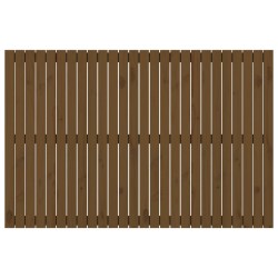 Tête de lit murale Marron miel 166x3x110 cm Bois massif de pin 