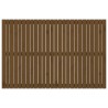 Tête de lit murale Marron miel 166x3x110 cm Bois massif de pin 