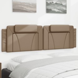 Coussin de tête de lit cappuccino 180 cm similicuir 