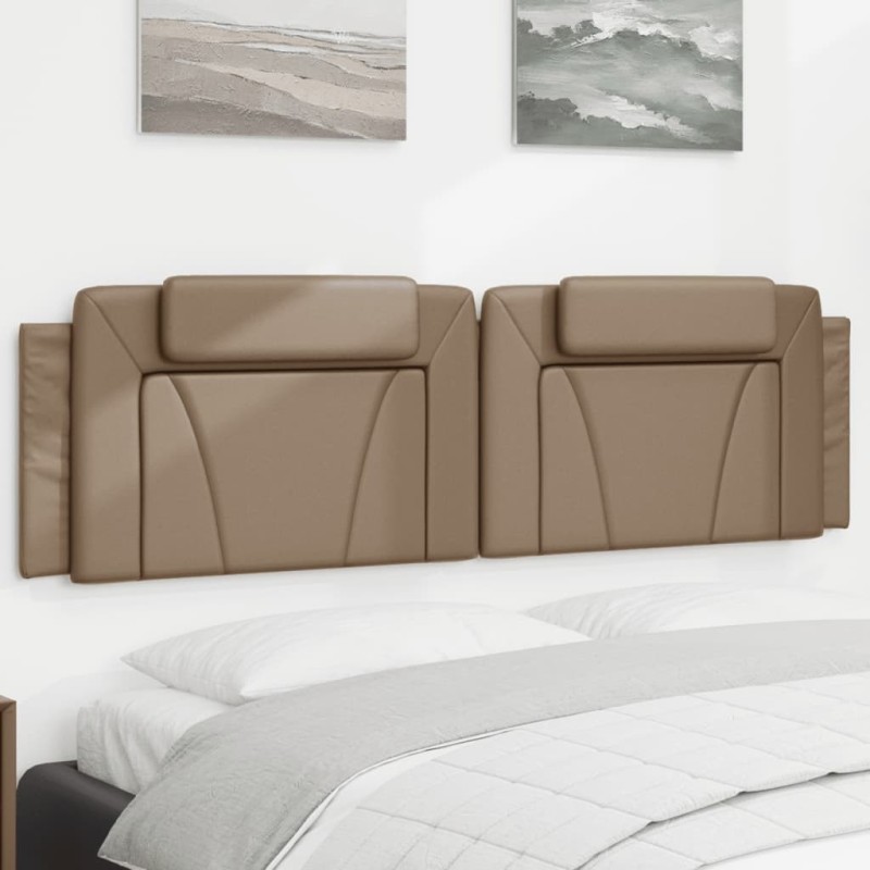 Coussin de tête de lit cappuccino 180 cm similicuir 