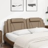 Coussin de tête de lit cappuccino 180 cm similicuir 