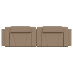 Coussin de tête de lit cappuccino 180 cm similicuir 