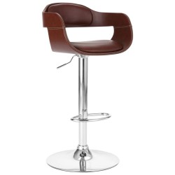 Tabouret de bar Marron Similicuir 