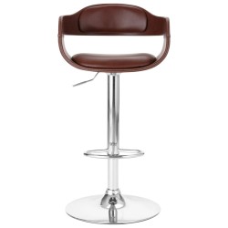 Tabouret de bar Marron Similicuir 