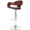 Tabouret de bar Marron Similicuir 