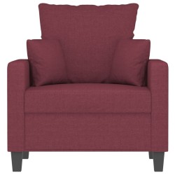 Fauteuil Rouge bordeaux 60 cm Tissu 