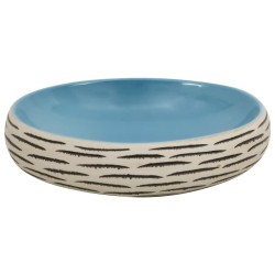 Vasque à poser multicolore ovale 59x40x15 cm céramique 