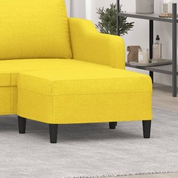 Repose-pied Jaune clair 70x55x41 cm Tissu 