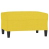Repose-pied Jaune clair 70x55x41 cm Tissu 