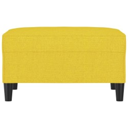 Repose-pied Jaune clair 70x55x41 cm Tissu 