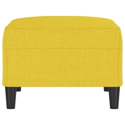 Repose-pied Jaune clair 70x55x41 cm Tissu 
