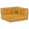 Pouf modulaire jaune 70x70x54 tissu 