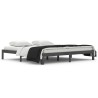 Cadre de lit sans matelas bois massif de pin gris 200x200 cm 