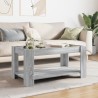 Table basse avec LED sonoma gris 93x53x45 cm bois d'ingénierie 