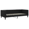 Lit de repos sans matelas noir 90x200 cm tissu 