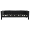 Lit de repos sans matelas noir 90x200 cm tissu 