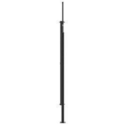 Auvent latéral rétractable vert foncé 200x500 cm 