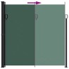 Auvent latéral rétractable vert foncé 200x500 cm 