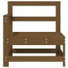 Canapé d'angle marron miel bois de pin solide 