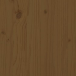 Canapé d'angle marron miel bois de pin solide 