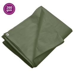Bâche 260 g/m² 8x10 m Vert PEHD 