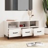 Meuble TV Blanc brillant 102x35x50 cm Bois d'ingénierie 