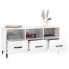 Meuble TV Blanc brillant 102x35x50 cm Bois d'ingénierie 