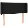 Tête de lit avec oreilles Noir 103x16x78/88 cm Tissu 