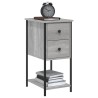 Table de chevet sonoma gris 32x42x70 cm bois d'ingénierie 