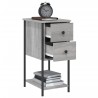 Table de chevet sonoma gris 32x42x70 cm bois d'ingénierie 