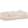 Lit de jour 75x190 cm Petit simple Bois de pin massif 
