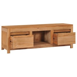 Meuble TV 100x30x35 cm bois de teck massif 