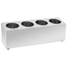 Porte-couverts 4 grilles Rectangulaire Acier inoxydable  