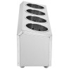 Porte-couverts 4 grilles Rectangulaire Acier inoxydable  