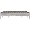 Cadre de lit sans matelas sonoma gris 140x190 cm 