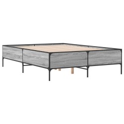 Cadre de lit sans matelas sonoma gris 140x190 cm 