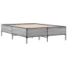 Cadre de lit sans matelas sonoma gris 140x190 cm 