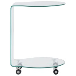 Table basse 45x40x58 cm Verre trempé 