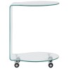 Table basse 45x40x58 cm Verre trempé 