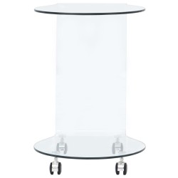 Table basse 45x40x58 cm Verre trempé 