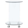 Table basse 45x40x58 cm Verre trempé 