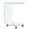 Table basse 45x40x58 cm Verre trempé 