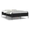 Cadre de lit sans matelas noir 140x190 cm 