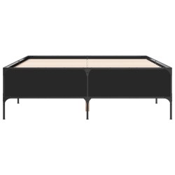 Cadre de lit sans matelas noir 140x190 cm 