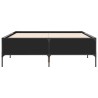 Cadre de lit sans matelas noir 140x190 cm 
